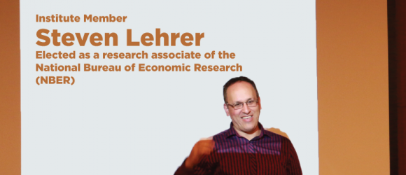 Lehrer Elected Research Associate in a Leading Economics Research Organization
